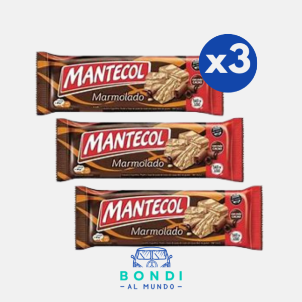 Postre de Maní Mantecol marmolado. Libre de Gluten. 3 unidades x 110 gr. (330gr.)