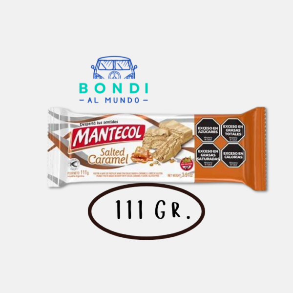 NUEVO Postre de Maní Mantecol sabor Salted Caramel x 110 Gr. Libre de Gluten.