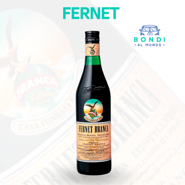 Bebida Argentina Fernet a base de hierbas x 750 ml.